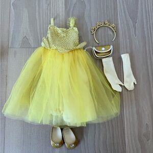 American girl shimmering ballroom gown with Accessories